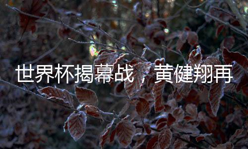 世界杯揭幕战,黄健翔再次喊出“你不是一个人在战斗”