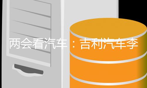 两会看汽车:吉利汽车李书福建议加大甲醇汽车普及